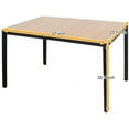 thumbnail image 7 of SOGES Computer Desk 47 inches Large Office Desk Sturdy Office Desk, Teak & Black, 7 of 7