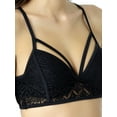 thumbnail image 4 of No Boundaries Juniors' Crochet Lace Bralette Swimsuit Top, 4 of 8