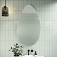 thumbnail image 3 of Glass Warehouse Starla 28 in. x 48 in. Pebble Mirror White, 3 of 5