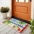 thumbnail image 2 of Christmas Welcome Doormat Front Door Mat, Rubber Back Non Slip Door Mat Entrance Rug Shoe Scraper 17.2" x 28.75", Low-Profile Printing Mat for Entry, Garage, Patio, High Traffic Areas (Blue Warm), 2 of 7