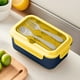 thumbnail image 1 of Fiambrera Portátil Térmica de 1200 Ml | Contenedor Bento Hermético Sin Bpa con Compartimentos y Cubiertos Incluidos | Apto para Microondas y Lavavajillas, Ideal para Estudiantes y Oficinistas., 1 of 6
