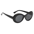 thumbnail image 4 of Clásicas de Retro Mujeres Hombres Lente Espejo Redonda De Negro Sunnimix Gafas de sol de la vendimia, 4 of 6
