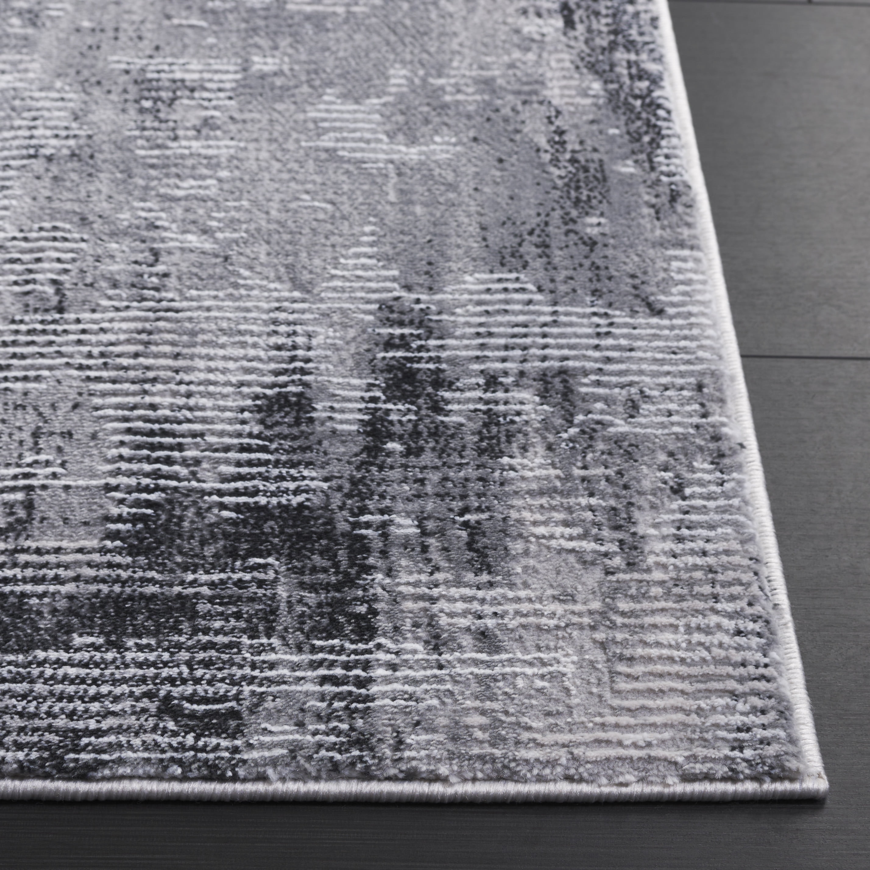 SAFAVIEH Slate Cynthia Distressed Area Rug, Grey/Ivory, 9' x 12'