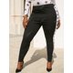 thumbnail image 3 of Contraste el lado del ojal más talla pantalones flacos Rosegal Pantalones de talla grande, 3 of 5