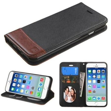 Insten Book-Style Leather Wallet Case Cover with Stand & Photo Display For Apple iPhone 6 6S - (Best Way To Develop Photos From Iphone)