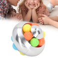 thumbnail image 4 of Juguete de rompecabezas de bola giratoria divertido y suave aleación de aluminio para aliviar el estrés seguro para adolescentes para la oficina, 4 of 7