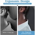 thumbnail image 3 of Almohada de apoyo para el cuello del coche - Reposacabezas para asiento de coche en espuma viscoelástica, transpirable, funda extraíble y lavable, color negro, 3 of 5
