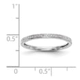 thumbnail image 7 of 14K White Gold Ring Band Wedding Diamond Round Set of 2 , Size 7, 7 of 7
