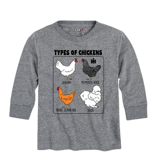 International Harvester - Types Of Chickens - Youth Long Sleeve Graphic T-Shirt