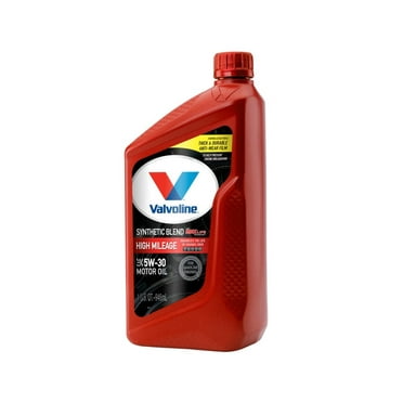 6PC Valvoline Valvoline VV1556 5W-30 High Mileage Synthetic Blend Motor Oil, 1 Quart