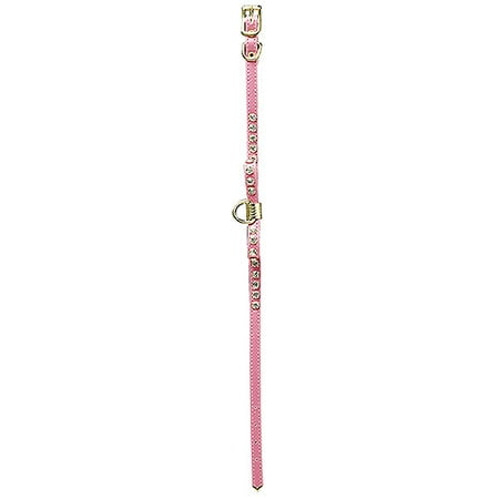 Fancy Rhinestone Collar, Pink