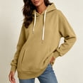 thumbnail image 2 of ATOYSOY Womens Active Long Sleeve Lined Fashion Hoodie Pullover with Pocket, 2 of 9