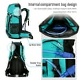 thumbnail image 3 of Sac à Dos de Camping Grande Capacité 60 L Imperméable Sac à Dos de Randonnée Alpinisme pour Randonnée Voyage, 3 of 8