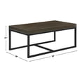 thumbnail image 2 of Pemberly Row Rectangular Nesting Table with 2 Stools in Brown, 2 of 7