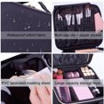 thumbnail image 3 of Makeup Bag Partition Organizer Large Capacity Travel Cosmetic Storage Bag, 3 of 7