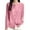 Pink, variant on Breezora Women Short Crochet Cardigan Knit Sweater With Cable Pattern Front Open Boho Style Top L Size Beige