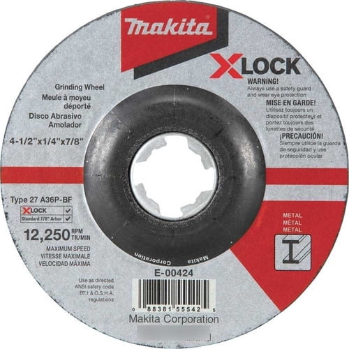 Disco Abrasivo Desbaste Multiuso 41/2 X 1/4 Makita E00424 Makita E00424