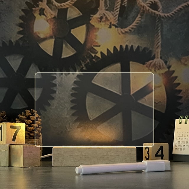 Naiovety Tablero de escritura llevado plástico Tableros de Chiara para el tablero conveniente de la instalación fácil con iluminado Iluminación y accesorios dos