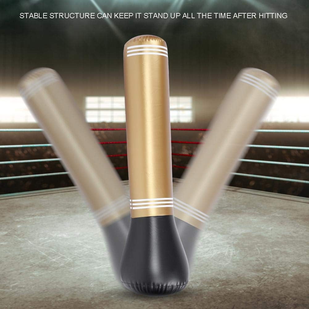 SPRING PARK 1.5m Inflatable Punching Bag for Kids and Adults, Bounce Back Boxing Bag Fitness Punching Bag for Karate Taekwondo Kick and Hits Training