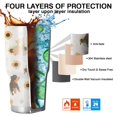 thumbnail image 7 of 30oz Dogs with Sunflowers Tumblers Stainless Steel Tumbler with Lid and Straw,Vacuum Insulated Double Wall Travel Tumbler Cups Mug with Cleaning Brush for Coffee,Tea, 7 of 7