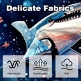 thumbnail image 3 of Starry Shark Chair Pillow Covers Set with Unique Patterns for Bed and Throw Pillows - Sizes 16x16, 18x18, 20x20 Inches for Various Occasions - Set of 2 Items, 3 of 6
