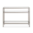 thumbnail image 6 of Evelyn&Zoe 42" Satin Nickel Metal/Glass Console Table, 6 of 7