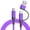 Purple, variant on 1m Long Fast Speed 60W Type C/USB Charger Cable Line with Nylon Braided Design USB C Phone Charging Cord Wire