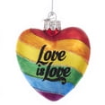 thumbnail image 2 of Kurt Adler NOBLE GEMS GLASS "LOVE IS LOVE" RAINBOW HEART ORNAMENT, 2 of 3