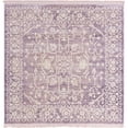 thumbnail image 1 of Unique Loom 3136450 4 x 4 ft. Olympia New Classical Square Rug, Purple, 1 of 1