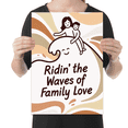 thumbnail image 2 of Ridin the Waves of Family Love - Family Wall Art - 13x19 Poster Print, 2 of 4