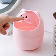 thumbnail image 4 of Cute Desktop Trash Can,Creative Small Garbage Can with Flip Lid,Cute Mini Desk Waste Bin,Portable Tabletop Dustbin,Cartoon Animal Rubbish Storage for Office Kitchen Bedroom Desk Car, 4 of 7