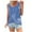 Sky Blue, variant on fatyb Tank Tops for Women Twist-Front Sleeveless T Shirts Loose Crewneck Summer Womens Casual Blouses