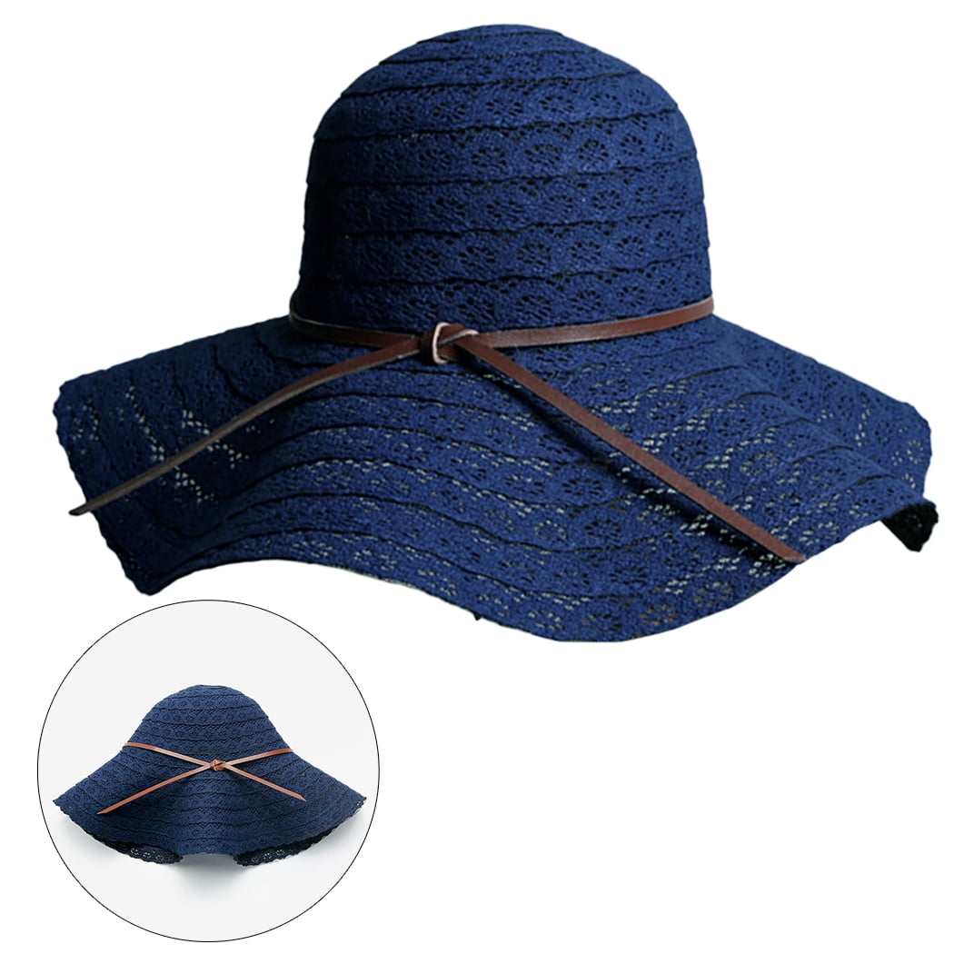 Coofit Beach Sun Hat Fashion Bowknot 