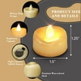 Merrynights 24 Pack LED Tea Lights Candles Battery Operated, Last 150