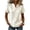 28#Beige, variant on Womens Cotton Linen Shirts Summer Trendy Short Sleeve V-Neck Tops Button Down Tees Casual Clothes 2026