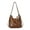 brown, variant on Stylish Women's PU Leather Shoulder Bag Convertible Backpack With Detachable Charm Spacious Compartments For Commuting Travel