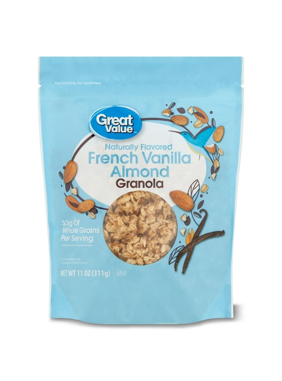 Great Value French Vanilla Almond Granola, 11 oz