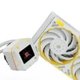 thumbnail image 3 of YESTON Yeston Zeus XT White 240mm Liquid Cooling Fan with Real-Time Temperature Display and Color Screen, 120mm PWM Fan, Low Noise Operation, Compatible with LGA17xx/115x/1200/AM3/AM4/AM5, 3 of 6