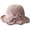 Pink, variant on Elegant Woven Straw Sun Hat with Bow Summer Beach Sun Straw Hats for Women Wide Brim Packable Travel Bucket Hats