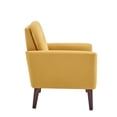 thumbnail image 4 of Aukfa Accent Chair,Tufted Upholstered Armchair for Living Room,Yellow, 4 of 7