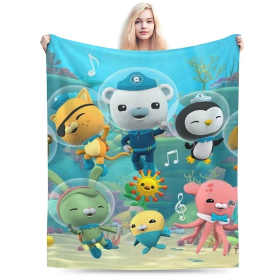 The Octonauts Bed Blanket Air Conditioner Quilt Ultra Soft Flannel Blanket All Season Fuzzy Blanket Reversible Fluffy Plush Blanket 40"X30"