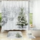 thumbnail image 4 of Christmas Shower Curtain Santa Curtain Background Cloth Hanging Cloth Bathroom Set, 4 of 6