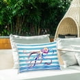 thumbnail image 2 of Stupell Industries Brushed Octopus on Stripes Outdoor Printed Pillow design by Paul Brent, 14 x 7 x 20, 2 of 6
