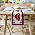 thumbnail image 2 of Chemin de Table en Coton et Lin pour la Saint-Valentin, Cœur d'Amour, Carreaux Rouge Buffalo, Antidérapant et Résistant à la Chaleur, pour Table de Cuisine Familiale, 16x72 Pouces, 2 of 7