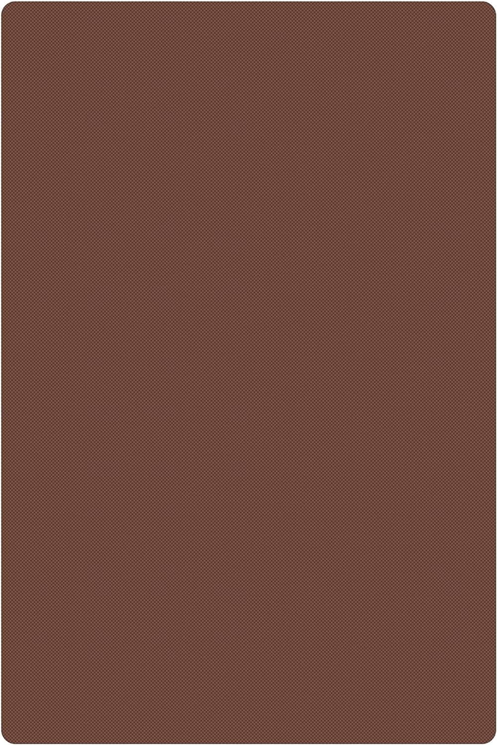 TrueCraftware- 18" X 12" X 1/2” Plastic Cutting Board for Kitchen Brown Color- Plastic Commercial Chopping Board Anti Slip Surface Chopping Food Cutting Mat for Meat Vegetables