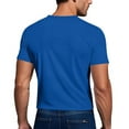thumbnail image 4 of LIBRCLO 2-Pack Men's & Big Men's Shirts Short Sleeve Workout T Shirts Breathable Comfort Crewneck Tee for Gym Running Athletic, Blue 3XL, 4 of 6