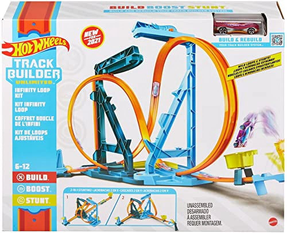 Hot Wheels Track Builder Unlimited Infinity Loop Kit Acrobatics Car Track Set
