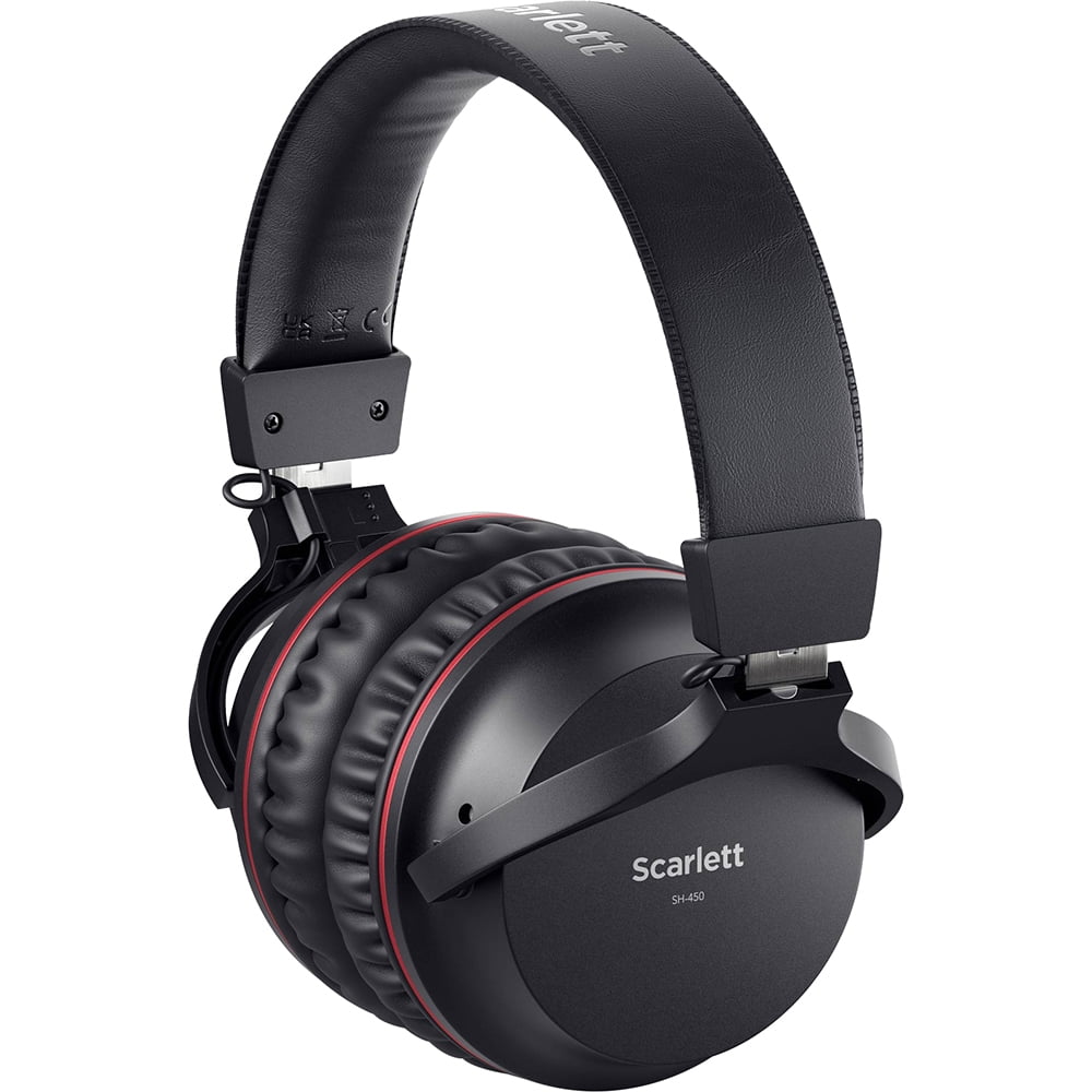 Focusrite AMS-SCARLETT-2I2-STU Scarlett 2i2 Studio 4th Gen Audio Interface Bundle with Mic, Headphones + XLR Male to XLR Female Cable + Universal Pop Filter Wind Screen + Microphone Stand with Boom