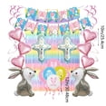 thumbnail image 4 of 1 Pce Ballon Réutilisable Ballons Joyeuses Pâques Ballons Œuf de Pâques Ballons Lapin Ballon Mylar pour Anniversaire de Lapin Décoration Intérieure Extérieure, 4 of 7