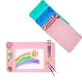 thumbnail image 1 of Sentmoon Silicone Art Painting Mat with Cup Kids Large Drawing Mat Non-slip Washable Art Table Protector Promotes Creative Expression for Painting Watercolor Clay Play, 1 of 10